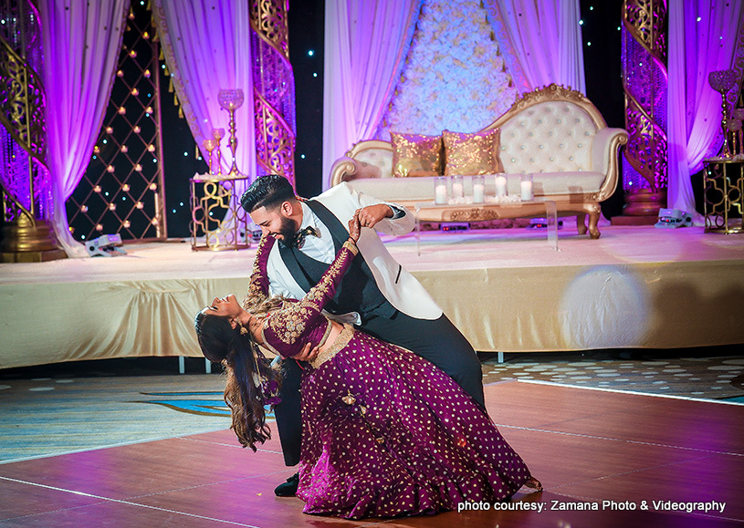 Stunning Indian Bride and Groom having their First Dance
